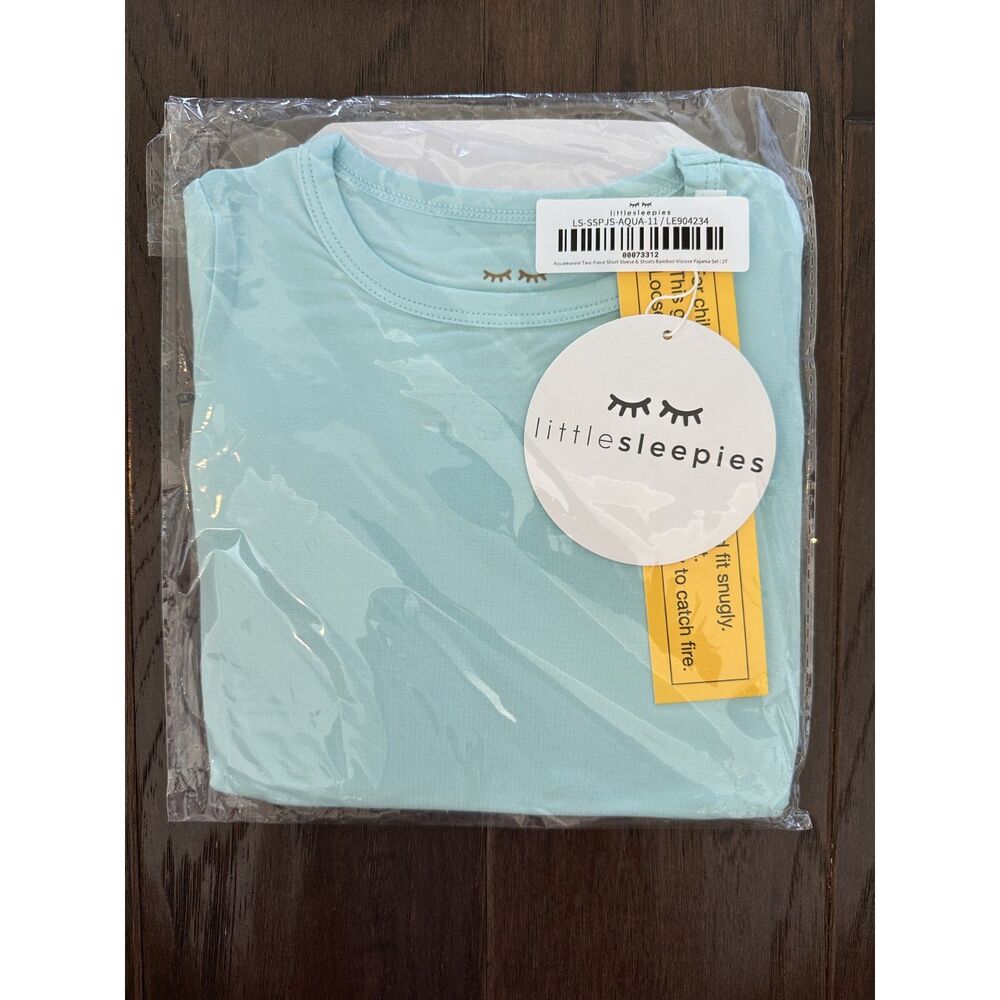 Little Sleepies Aquamarine Bamboo Short Set Pajamas